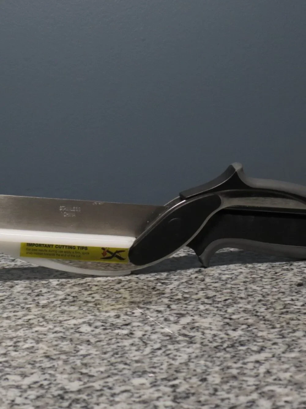 Clever Cutter 2-in-1 Knife & Cutting Board Stainless Steel,Dishwasher Safe - New